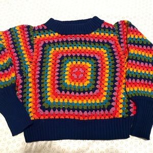Colorful Crochet Women's Sweater